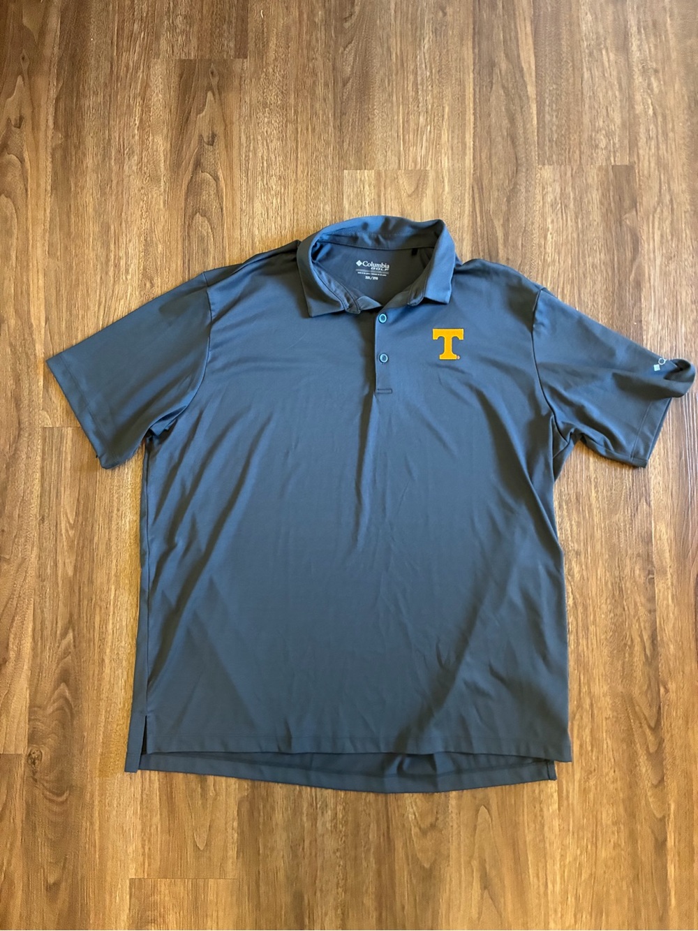 Tennessee Volunteers Men’s Golf Polo Shirt Size 2XL Columbia Golf Gray